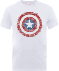 T-Shirt Homme Marvel Avengers Assemble - Captain America Super Soldier - Blanc - XXL - Blanc chez Zavvi FR image 5056185768056