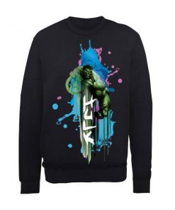 Sweat Homme Marvel Avengers Assemble - Hulk Art Explosion - Noir - XXL - Noir chez Zavvi FR image 5056185768759