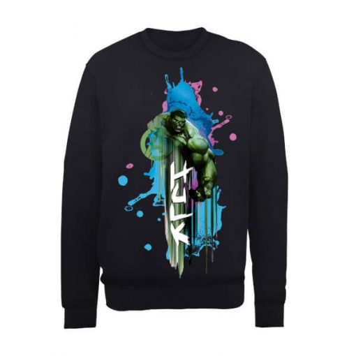 Sweat Homme Marvel Avengers Assemble - Hulk Art Explosion - Noir - XXL - Noir chez Zavvi FR image 5056185768759