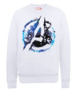 Sweat Homme Marvel Avengers Assemble - Logo Flared - Blanc - XXL - Blanc chez Zavvi FR image 5056185768308