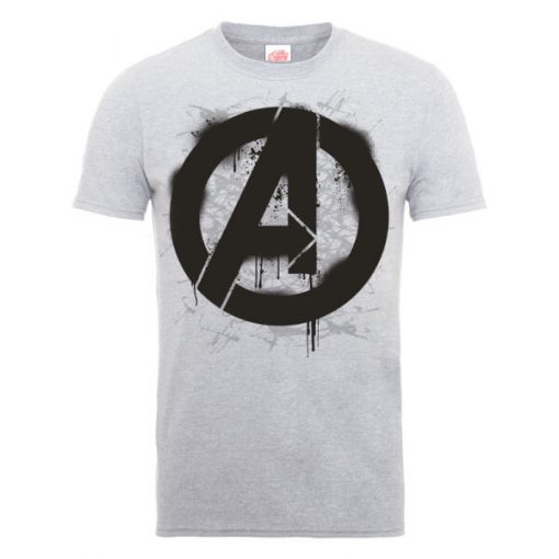 T-Shirt Homme Marvel Avengers Assemble - Croquis Logo - Gris - XXL - Gris chez Zavvi FR image 5056185770707