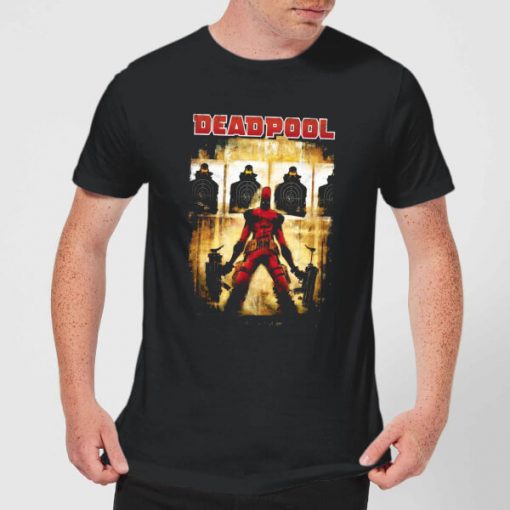 T-Shirt Homme Deadpool (Marvel) Cible - Noir - XXL - Noir chez Zavvi FR image 5056281115600