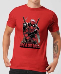 T-Shirt Homme Deadpool (Marvel) Ready For Action - Rouge - XXL - Rouge chez Zavvi FR image 5056281115655