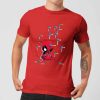 T-Shirt Homme Deadpool (Marvel) Cartoon Knockout - Rouge - XXL - Rouge chez Zavvi FR image 5056281115754