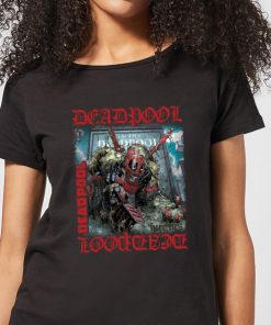 T-Shirt Femme Deadpool (Marvel) Here Lies Deadpool - Noir - XS - Noir chez Zavvi FR image 5059478532228