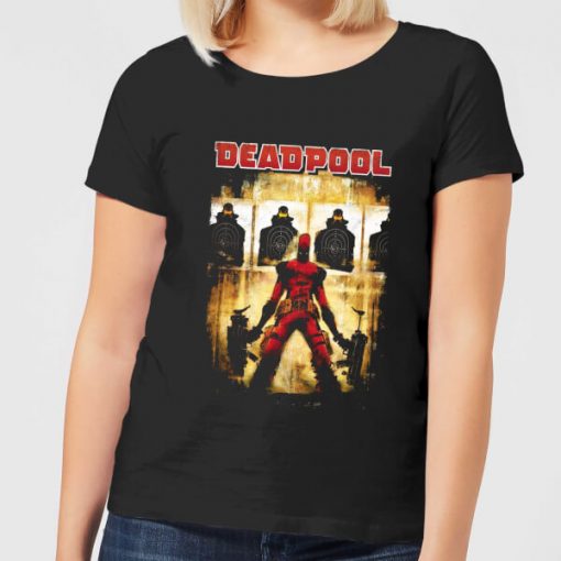 T-Shirt Femme Deadpool (Marvel) Cible - Noir - XS - Noir chez Zavvi FR image 5059478532662
