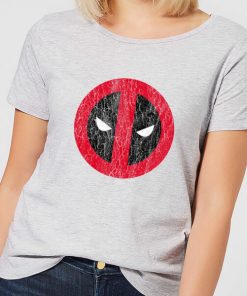 T-Shirt Femme Deadpool (Marvel) Logo Craqué - Gris - XS - Gris chez Zavvi FR image 5059478532822
