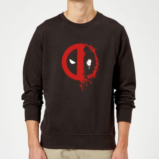 Sweat Homme Deadpool (Marvel) Split Splat Logo - Noir - XXL - Noir chez Zavvi FR image 5056281117888