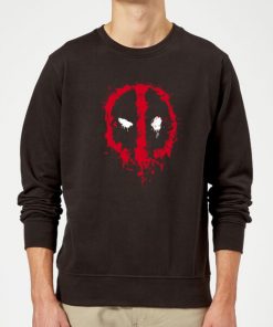 Sweat Homme Deadpool (Marvel) Splat Face - Noir - XXL - Noir chez Zavvi FR image 5056281117932