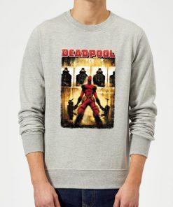 Sweat Homme Deadpool (Marvel) Cible - Gris - XXL - Gris chez Zavvi FR image 5056281117987