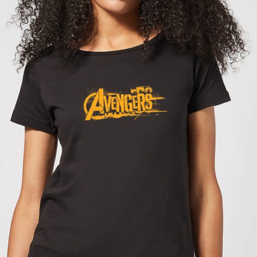 T-Shirt Femme Avengers Infinity War ( Marvel) Logo Orange - Noir - XS - Noir chez Zavvi FR image 5059478534741