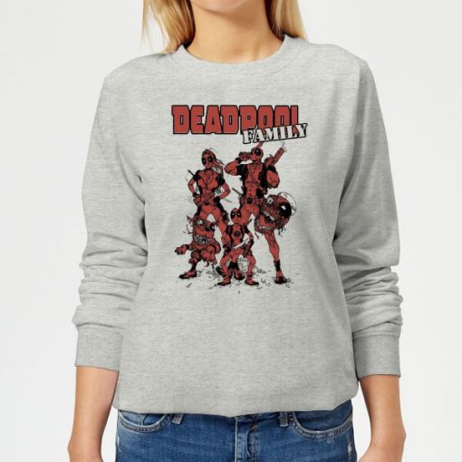 Sweat Femme Deadpool Photo de Famille Marvel - Gris - XS - Gris chez Zavvi FR image 5059478559782