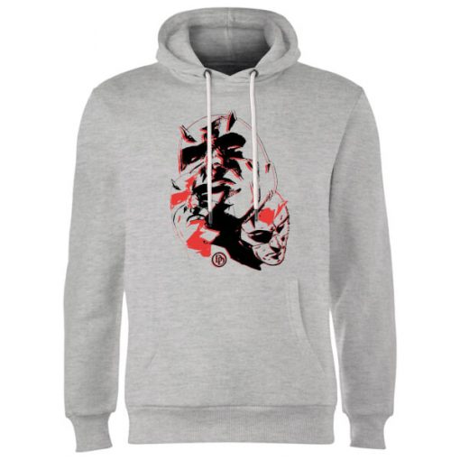 Sweat à Capuche Homme Daredevil Plusieurs Visages - Marvel Knights - Gris - M - Gris chez Zavvi FR image 5056281129188