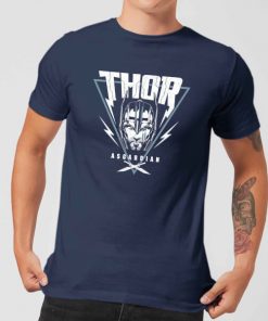 T-Shirt Homme Marvel - Thor Ragnarok - Triangle Asgardien - Bleu Marine - XXL - Navy chez Zavvi FR image 5056281129263