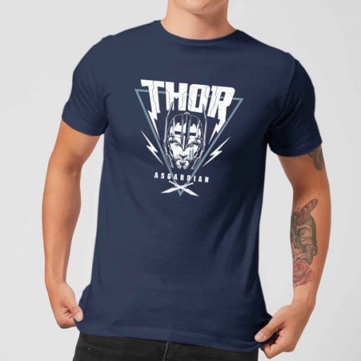 T-Shirt Homme Marvel - Thor Ragnarok - Triangle Asgardien - Bleu Marine - XXL - Navy chez Zavvi FR image 5056281129263
