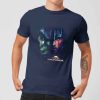 T-Shirt Homme Marvel - Thor Ragnarok - Visage Divisé de Hulk - Bleu Marine - XXL - Navy chez Zavvi FR image 5056281129515