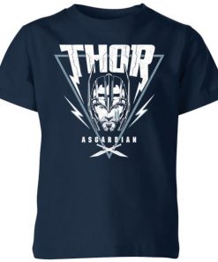 T-Shirt Enfant Marvel - Thor Ragnarok - Triangle Asgardien - Bleu Marine - 11-12 ans - Navy chez Zavvi FR image 5056281130566