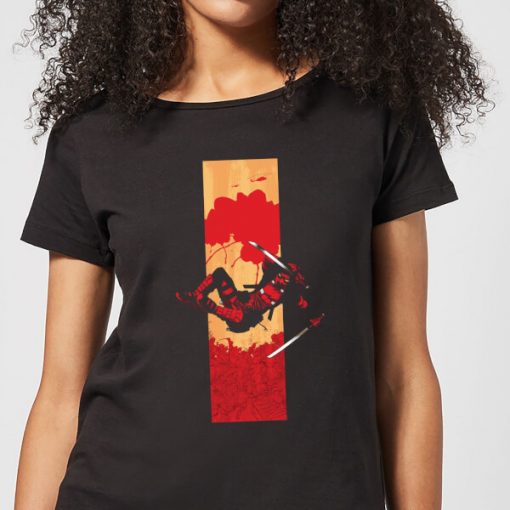 T-Shirt Femme Deadpool Bande Ensanglantée Marvel - Noir - XS - Noir chez Zavvi FR image 5059478561983