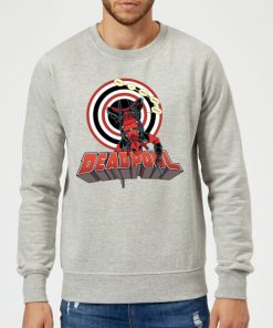 Sweat Homme Deadpool à L'envers Marvel - Gris - L - Gris chez Zavvi FR image 5056281133499