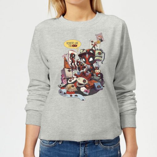 Sweat Femme Deadpool Veut des Royalties Marvel - Gris - XS - Gris chez Zavvi FR image 5059478562546