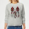 Sweat Femme Plan d'une Figurine Deadpool Marvel - Gris - XS - Gris chez Zavvi FR image 5059478562744