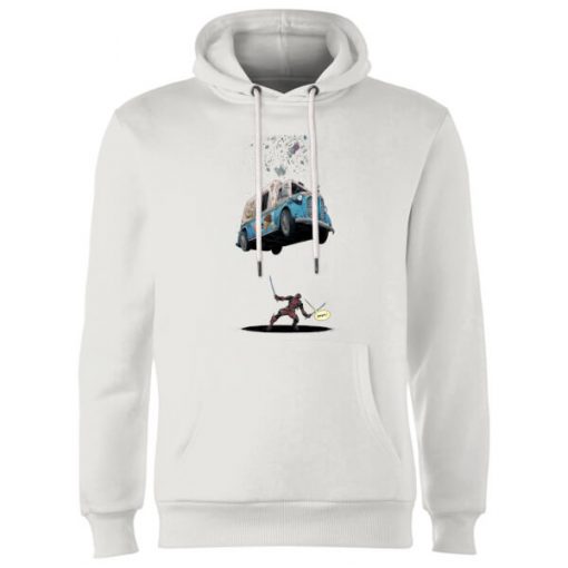 Sweat à Capuche Homme Deadpool Glace Marvel - Blanc - M - Blanc chez Zavvi FR image 5056281135530