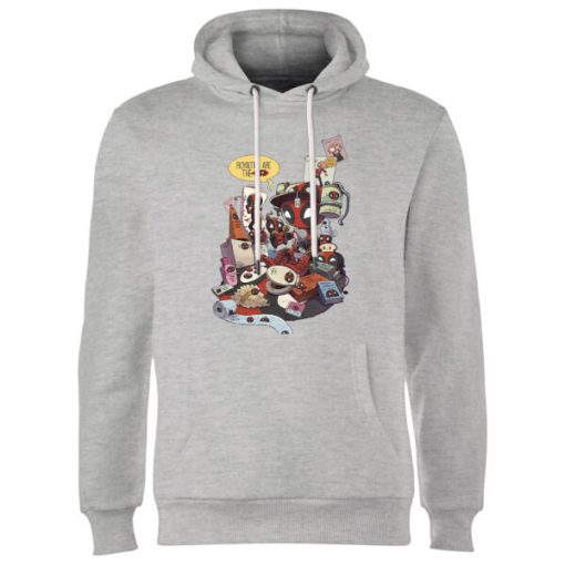 Sweat à Capuche Homme Deadpool Veut des Royalties Marvel - Gris - M - Gris chez Zavvi FR image 5056281135684