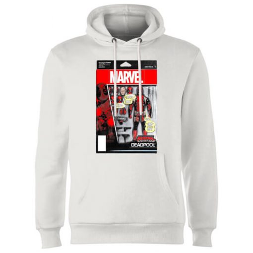 Sweat à Capuche Homme Figurine Deadpool Marvel - Blanc - M - Blanc chez Zavvi FR image 5056281135882