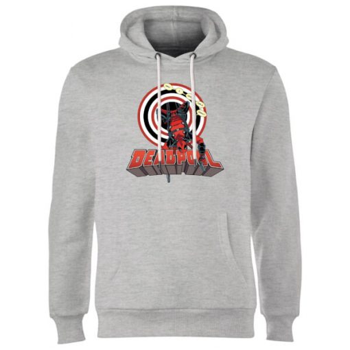 Sweat à Capuche Homme Deadpool à L'envers Marvel - Gris - M - Gris chez Zavvi FR image 5056281136032