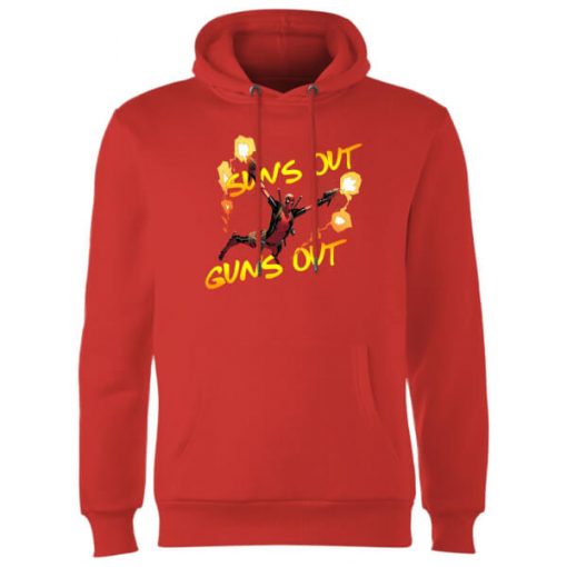 Sweat à Capuche Homme Deadpool Suns Out Guns Out Marvel - Rouge - M - Rouge chez Zavvi FR image 5056281136087