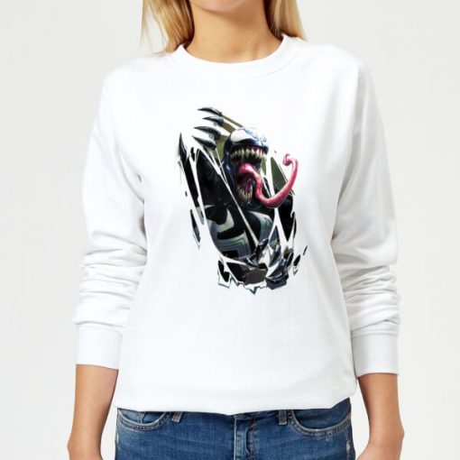 Sweat Femme Venom Explose - Blanc - XS - Blanc chez Zavvi FR image 5059478573306