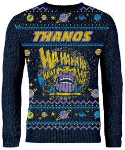 Pull de Noël Brodé Thanos Avengers Zavvi Exclusif - Bleu Marine - XXL - Navy chez Zavvi FR image 5056281155460