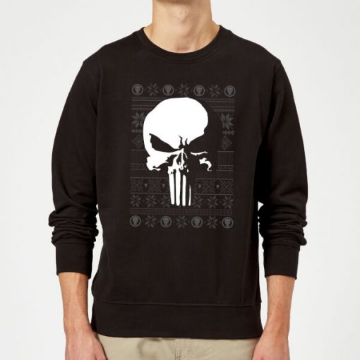 Marvel Punisher Christmas Sweatshirt - Black - 5XL - Noir chez Zavvi FR image