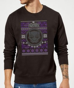 Marvel Avengers Black Panther Christmas Sweatshirt - Black - 5XL - Noir chez Zavvi FR image