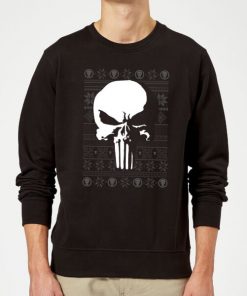 Pull de Noël Homme Marvel Punisher - Noir - M - Noir chez Zavvi FR image 5059478413008