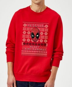 Pull de Noël Homme Marvel Deadpool - Rouge - XL - Rouge chez Zavvi FR image 5059478413336