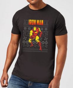 Pull de Noël Homme Marvel Avengers Classic Iron Man - Noir - L - Noir chez Zavvi FR image 5059478413862