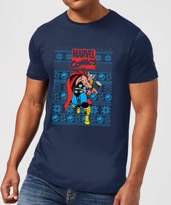 Pull de Noël Homme Marvel Avengers Thor - Bleu Marine - XL - Navy chez Zavvi FR image 5059478414210