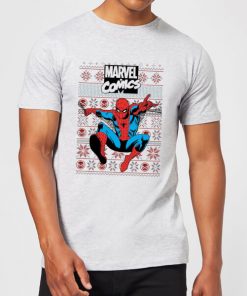 Pull de Noël Homme Marvel Avengers Classic Spider - Gris - M - Gris chez Zavvi FR image 5059478414340