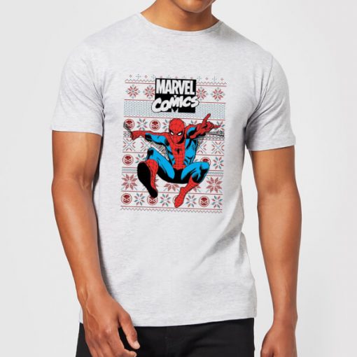 Pull de Noël Homme Marvel Avengers Classic Spider - Gris - M - Gris chez Zavvi FR image 5059478414340