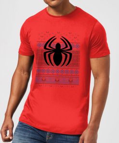 Pull de Noël Homme Marvel Avengers Spider-Man - Rouge - S - Rouge chez Zavvi FR image 5059478414494