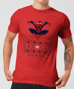 Pull de Noël Homme Marvel Avengers Spider-Man - Rouge - S - Rouge chez Zavvi FR image 5059478414548