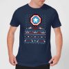 Pull de Noël Homme Marvel Avengers Captain America Pixel Art - Bleu Marine - XXL - Navy chez Zavvi FR image 5059478414739