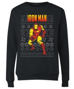 Pull de Noël Femme Marvel Avengers Classic Iron Man - Noir - XXL - Noir chez Zavvi FR image 5059478416054