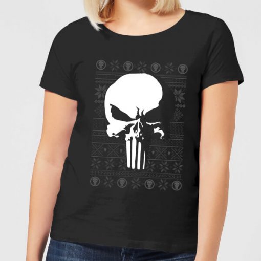 T-Shirt de Noël Femme Marvel Punisher - Noir - L - Noir chez Zavvi FR image 5059478417204