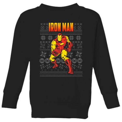 Pull de Noël Homme Marvel Avengers Classic Iron Man - Noir - 9-10 ans - Noir chez Zavvi FR image 5059478422727