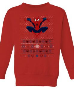 Pull de Noël Homme Marvel Avengers Spider-Man - Rouge - 5-6 ans - Rouge chez Zavvi FR image 5059478422857