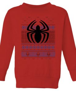 Pull de Noël Homme Marvel Avengers Spider-Man - Rouge - 11-12 ans - Rouge chez Zavvi FR image 5059478423137