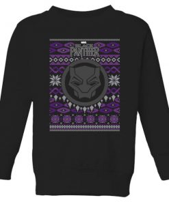 Pull de Noël Homme Marvel Avengers Black Panther - Noir - 5-6 ans - Noir chez Zavvi FR image 5059478423502