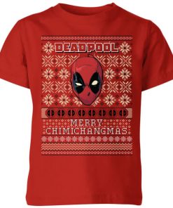 T-Shirt de Noël Homme Marvel Deadpool - Rouge - 5-6 ans - Rouge chez Zavvi FR image 5059478423854